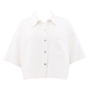 Agolde Rona boxy tee white XS